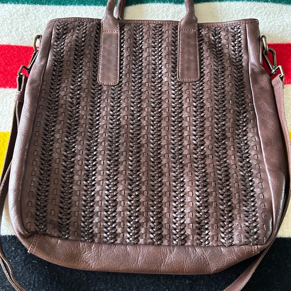 Ashwood Heritage Woven Leather Tote bag England